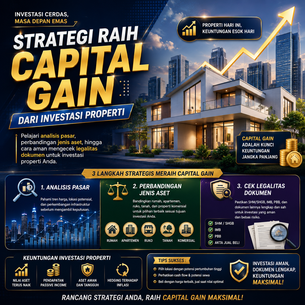 Desain arsitektur bangunan mewah yang representatif untuk platform Website Casino dan strategi investasi properti yang menguntungkan.