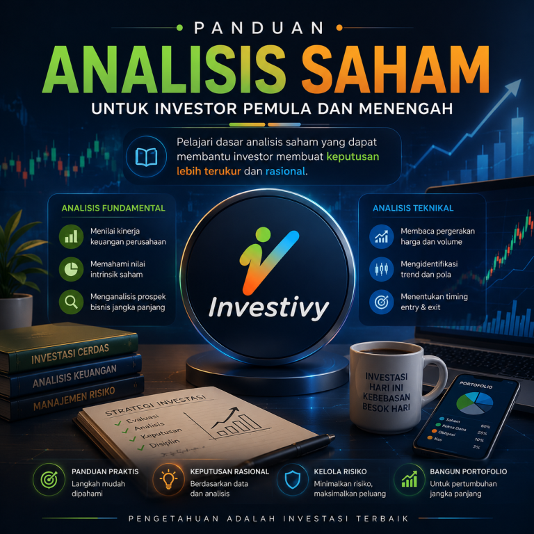 Grafik analisis teknikal saham untuk panduan investasi saham pemula.